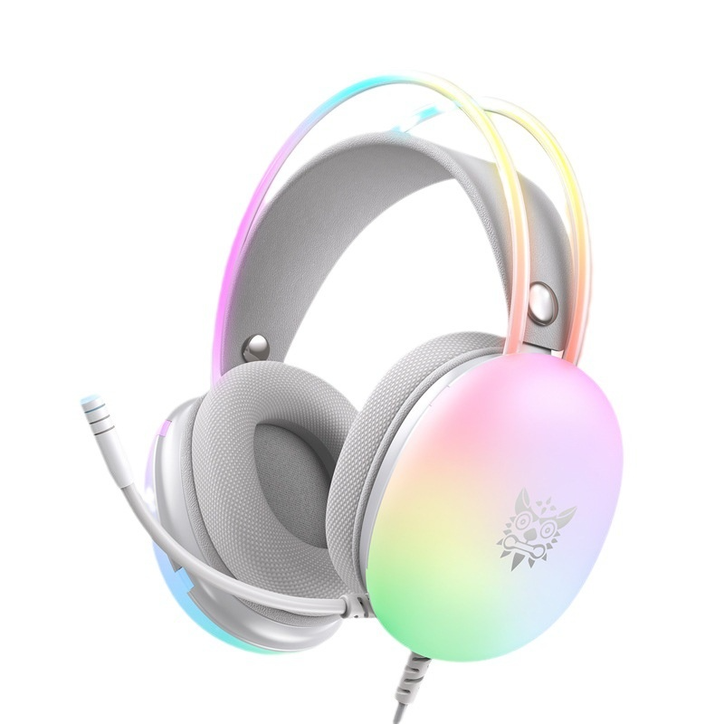 RGB Gaming Headset with Microphone – Noise-Canceling, Immersive Sound for PC & Console
