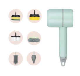 Electric Cleaning Brush – Rechargeable Multifunctional Scrubber with Multiple Brush Heads