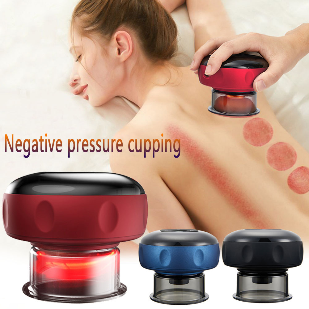 Smart Electric Cupping Massage Device – Negative Pressure Therapy with Heat & Red Light