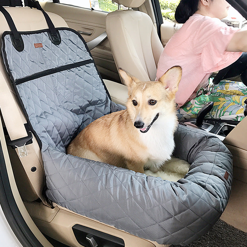 Deluxe Car Pet Bed with Thick Cushion