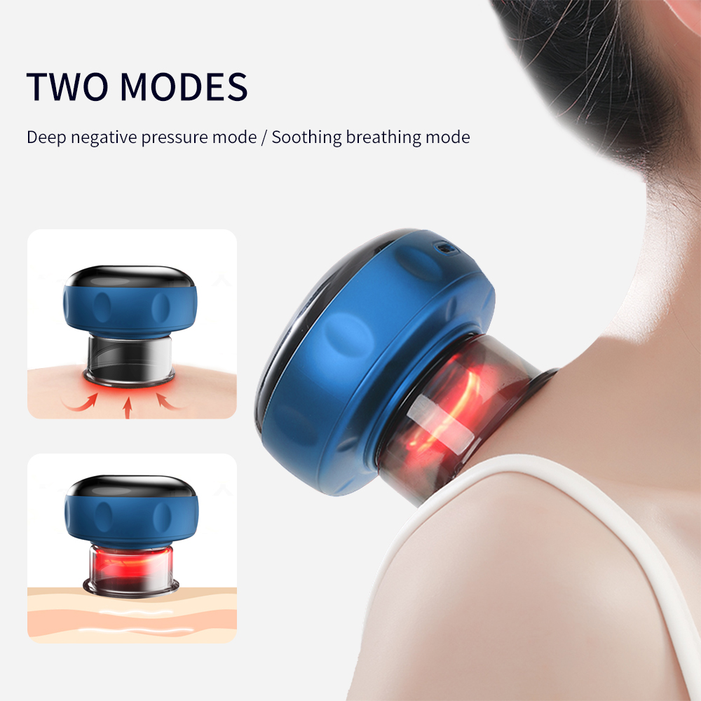 Smart Electric Cupping Massage Device – Negative Pressure Therapy with Heat & Red Light