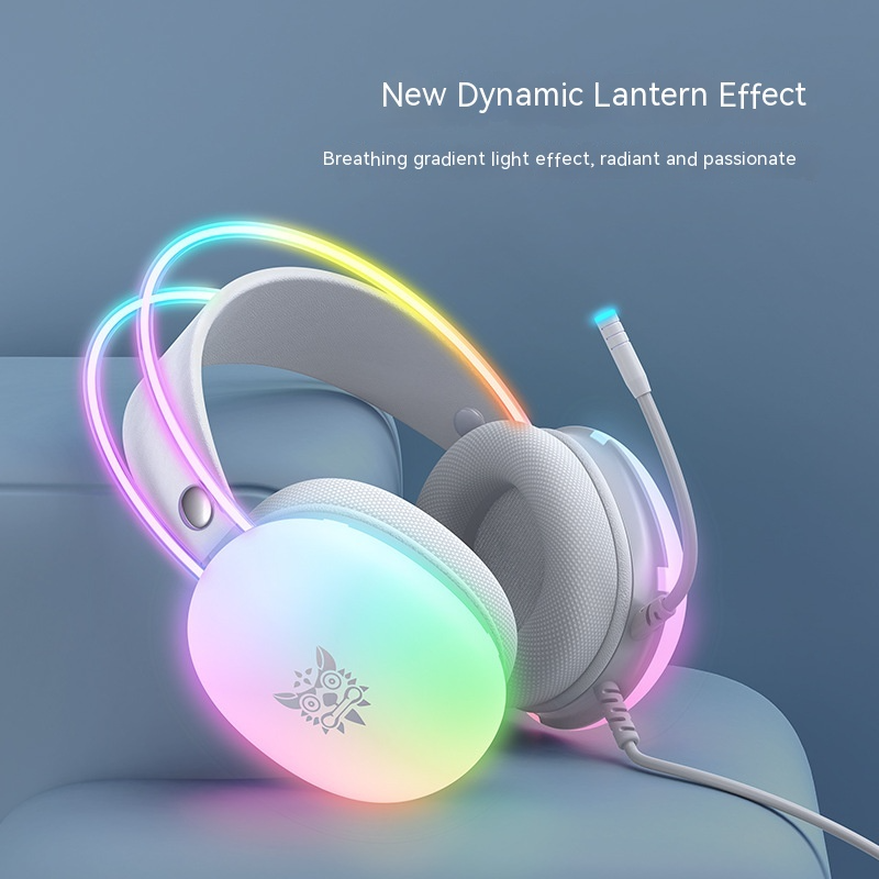 RGB Gaming Headset with Microphone – Noise-Canceling, Immersive Sound for PC & Console