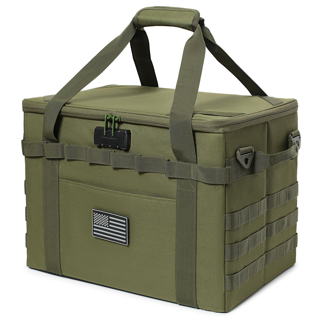 38L Tactical Camping Storage Bag with Combination Lock & Shoulder Strap