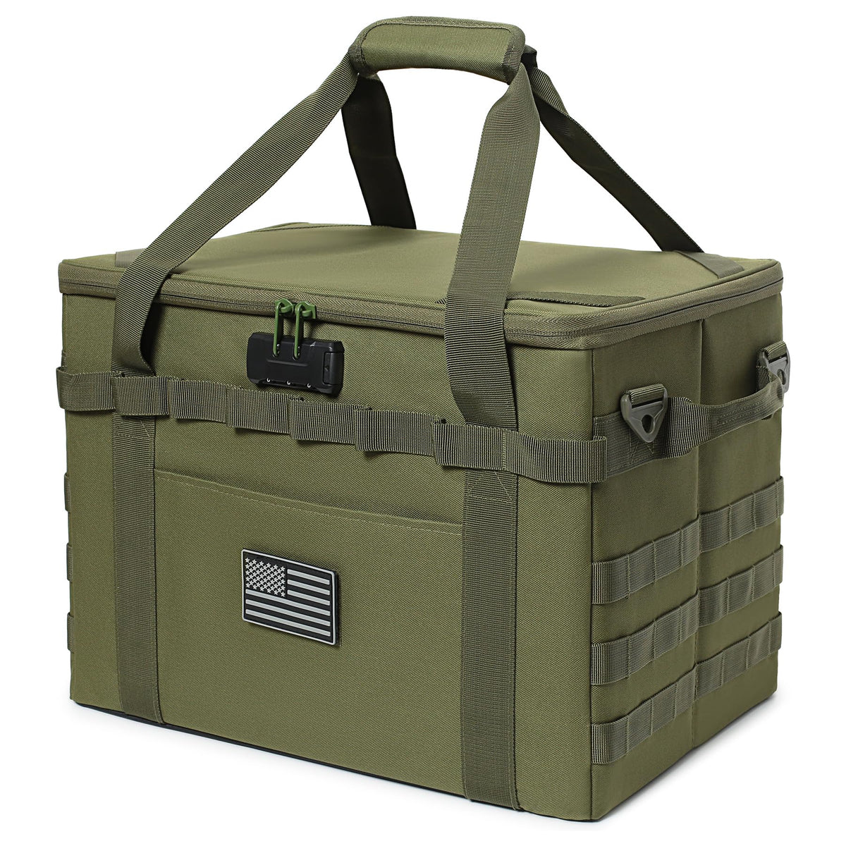 38L Tactical Camping Storage Bag with Combination Lock & Shoulder Strap