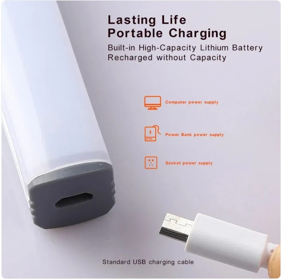 Motion Sensor LED Night Light Bar – Wireless & Rechargeable
