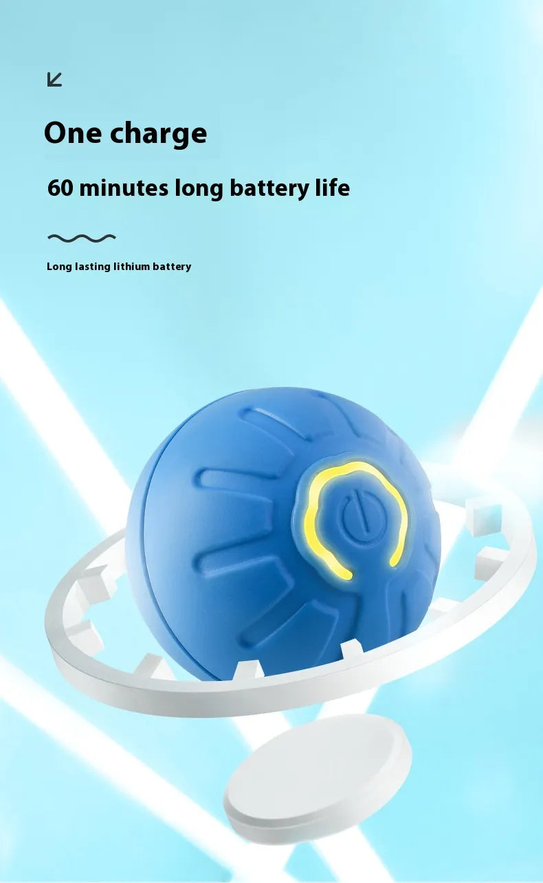 Interactive Dog Toy Ball – Auto-Moving Bouncing Pet Toy for Puppies & Kittens