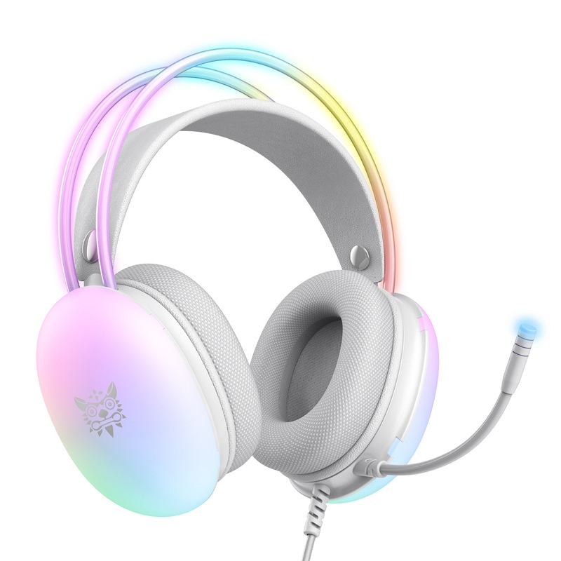 RGB Gaming Headset with Microphone – Noise-Canceling, Immersive Sound for PC & Console