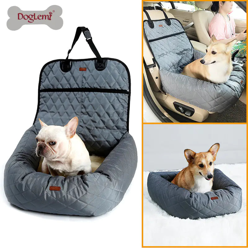Deluxe Car Pet Bed with Thick Cushion