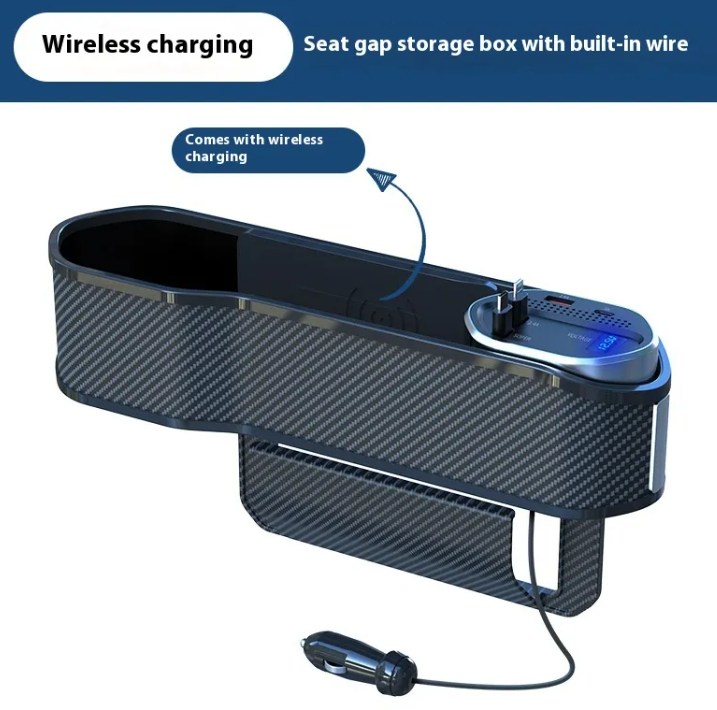 Car Seat Gap Organizer – Slit Storage for Keys, Phone & Coins