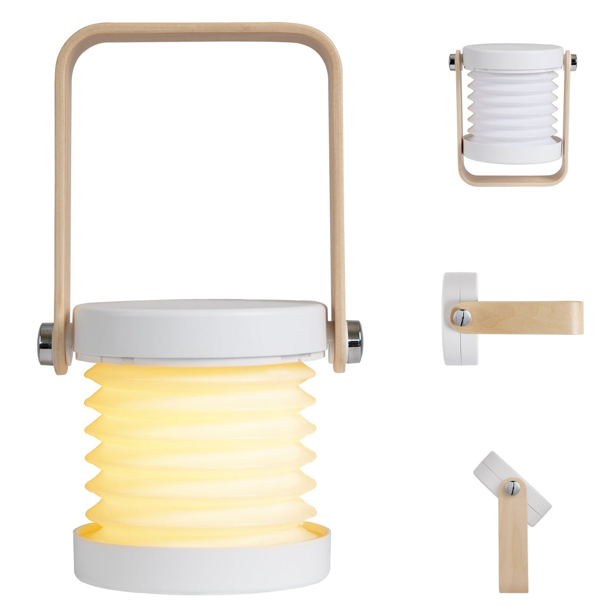 Telescopic LED Camping Lantern – Foldable USB Night Light with 3D Creative Design