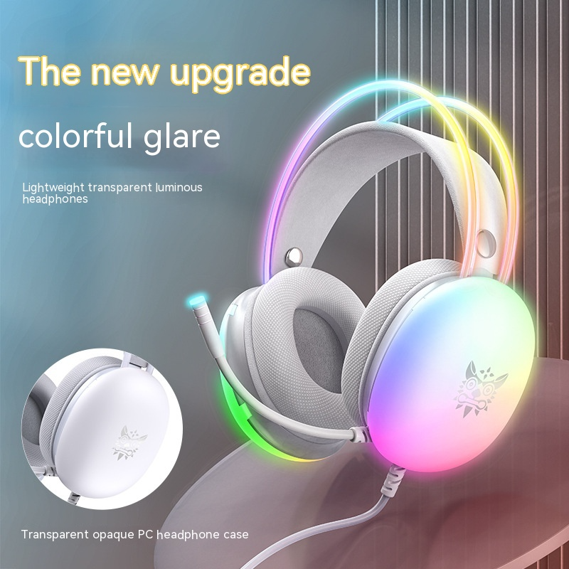 RGB Gaming Headset with Microphone – Noise-Canceling, Immersive Sound for PC & Console