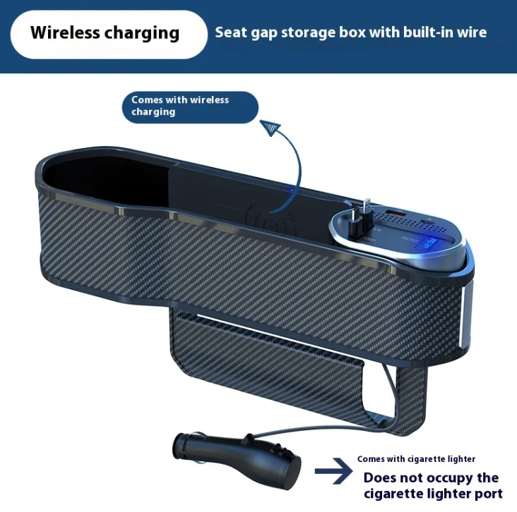 Car Seat Gap Organizer – Slit Storage for Keys, Phone & Coins