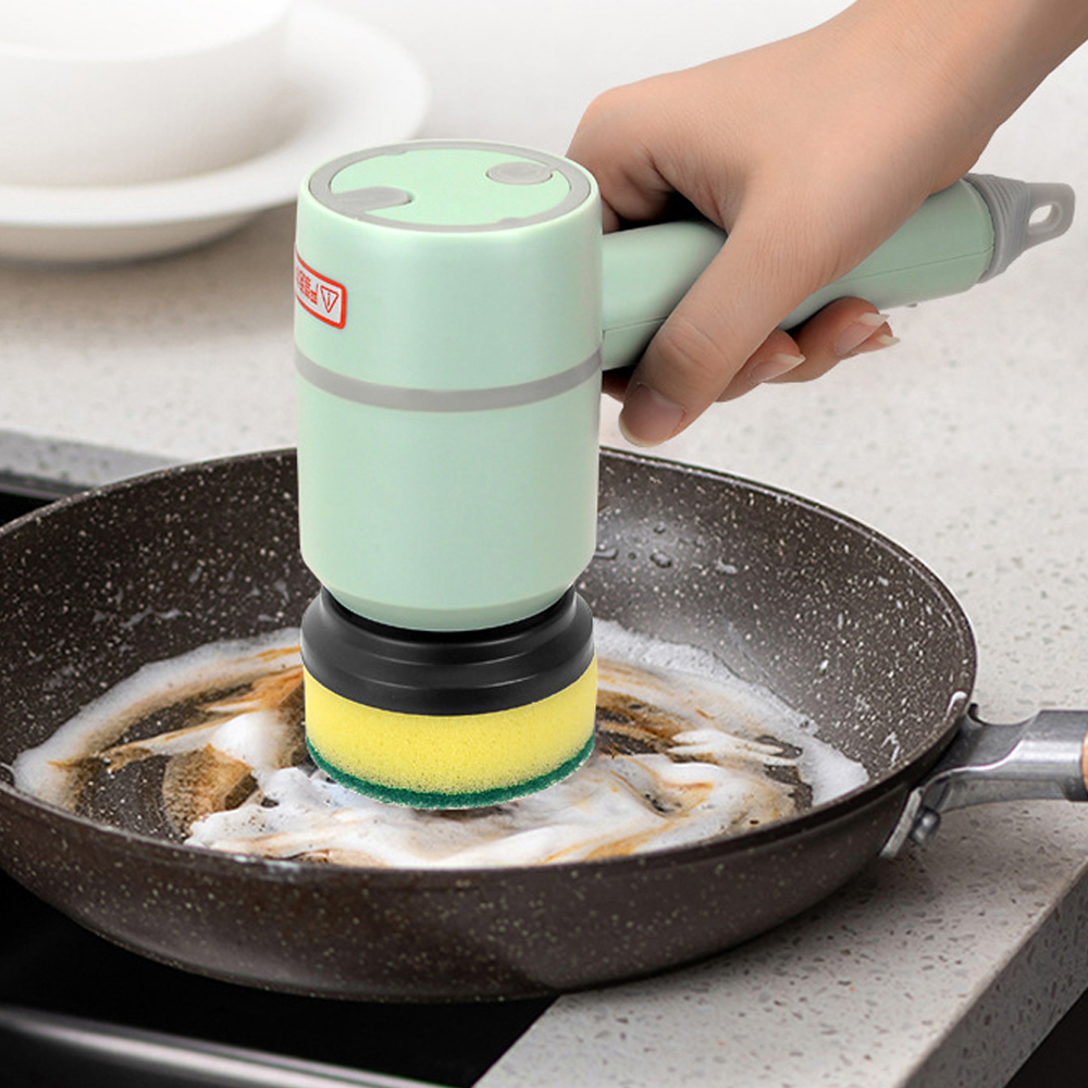 Electric Cleaning Brush – Rechargeable Multifunctional Scrubber with Multiple Brush Heads