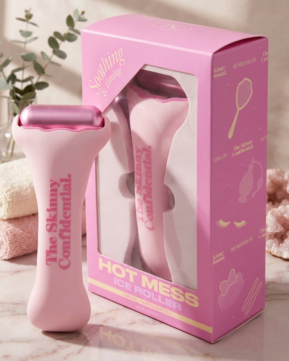 The Skinny Confidential Hot Mess Ice Roller – Face De-Puffing & Skin Tightening Tool